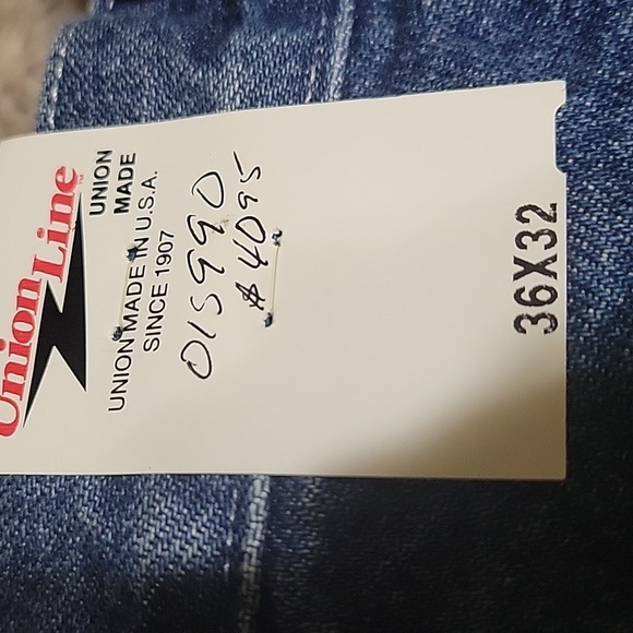 Men's Blue Jeans Union Line 36x32 - Picture 2 of 10